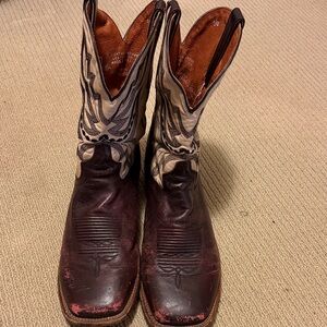 Dan Post Brown and Cream Western Cowboy Boots size 12